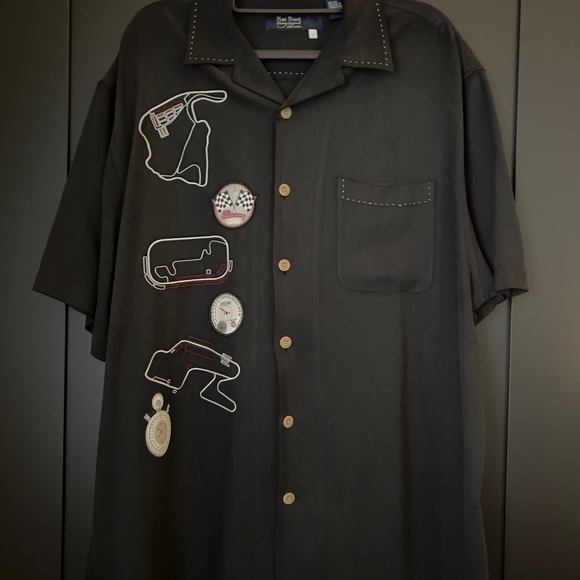 Vintage Grand Prix Limited Edition #224 Nat Nast Button Down. Black. Great cond.